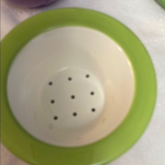 Very Rare Flawless Suzanne Somers 4pc Violets Ceramic Tea Set - Picture 9 of 12